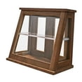 thumbnail image 2 of lionlar Dollhouse Bakery Display Cabinet 1:12 for Store Scene Photography Props Accs Walnut Rear Door, 2 of 9