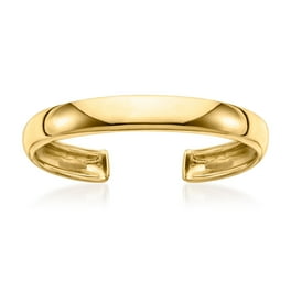 14k Yellow Gold 3mm Wide High Polish Toe Ring 14k Yellow Gold 3mm Wide High Polish Toe Ring