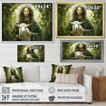 thumbnail image 4 of Designart "Pastor Jesus In Verdant Fields" Christianity Floater Framed Canvas Art Print, 4 of 5