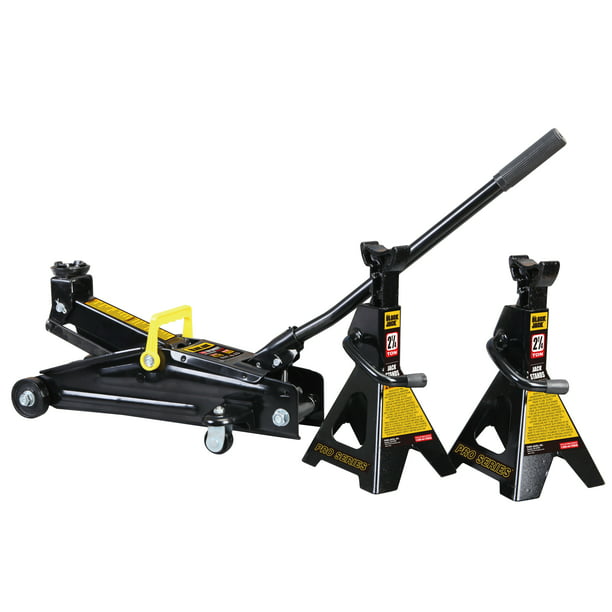 2.25 Ton Trolley Jack with 2.25 Ton Jack Stands in Case Black - T82253W -