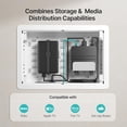 thumbnail image 3 of PEGZONE 9" In-Wall Media Box, Recessed TV Outlet Wall Box for One Connect Boxes, Streaming Devices & Network Switches, Cable Management Enclosure for Fire TV Stick and Samsung TVs, 3 of 10