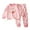 Pink, variant on Utoimkio Toddler Baby Boy Girls Warm Pajama Set Kids Long Sleeve Crewneck Pullover Tops & Pjs Pants Set Fall Winter Sleepwear Clothes