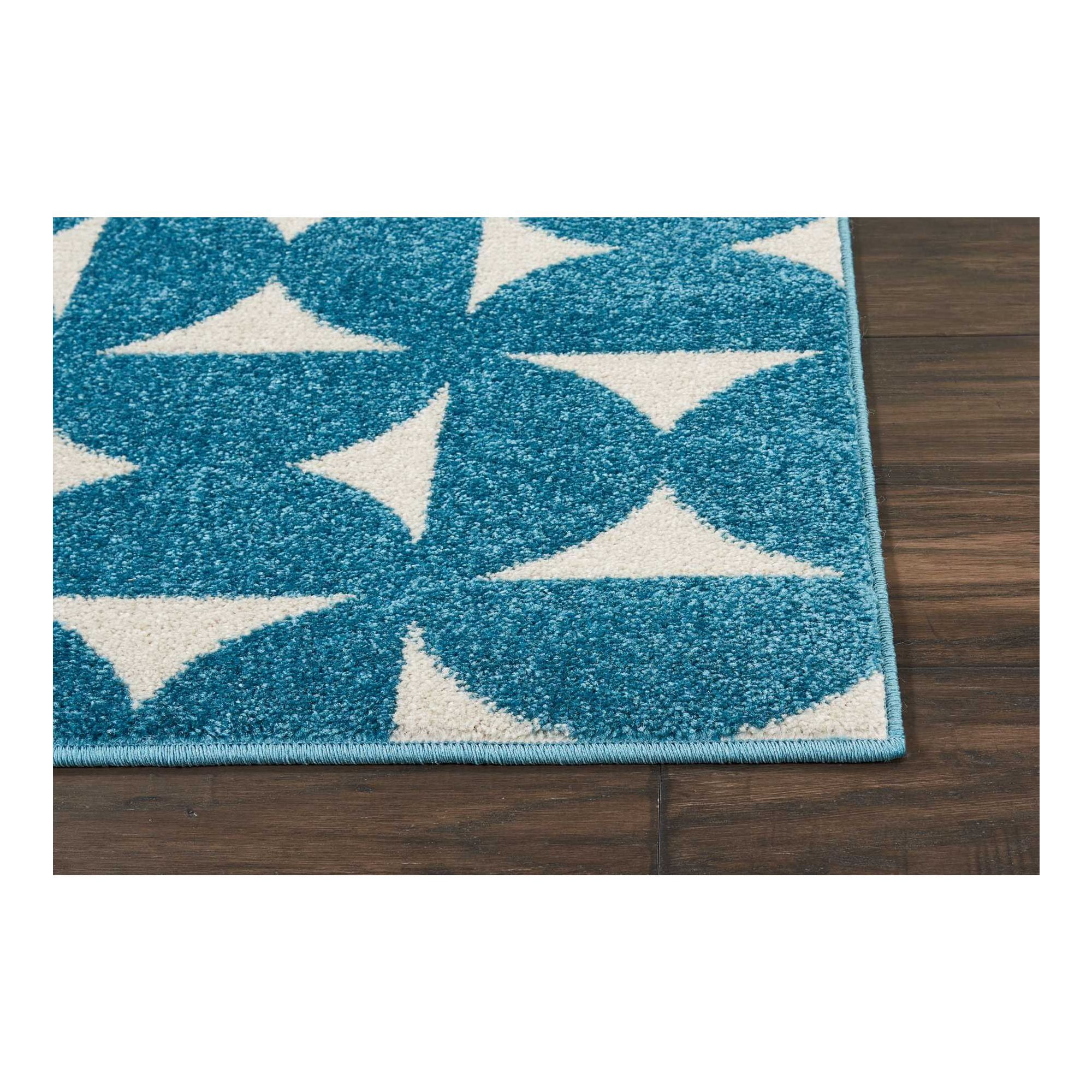 Nourison Harper DS301 Blue Area Rug 2'2" x 3'9"