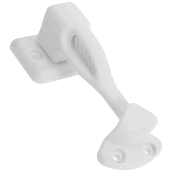 ETEREAUTY 1Set White Nylon Motorhome Entrance Door Latch for Quiet and Secure Camper Use