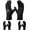 Black*3, variant on Unbranded Gardening Gloves for Women Men - 6/3 Pairs Garden Gloves with Grip, Latex Coated Working Glove, Medium Size