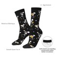 thumbnail image 4 of Logiee Playing Music Skeletons Print Adult Socks for Men & Women,Calf Socks, Ankle Socks,Boots Socks,Breathable Casual Sock,Unisex Crew Socks, 4 of 6