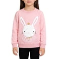 thumbnail image 3 of XIMIN Toddler Baby Girl Boy Easter Sweatshirt, Bunny Embroidery Round Neck Long Sleeve Pullover Top, Fall Casual Clothes, 3 of 9