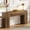Dark Brown, variant on Fnova 71" Long Console Table, Farmhouse Wood Grain Entryway Table, Narrow Rectangular Sofa Table Behind Couch for Entrance, Hallway, Living Room