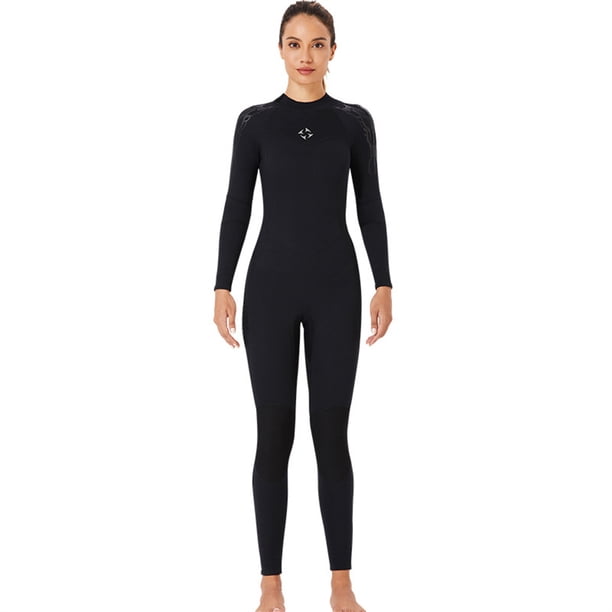 Wetsuits Ultrathin manga larga pantalones largos traje de baño de una pieza profesional impermeable espesado para nadar snorkeling mujer surf / negro s sidaley OD017133-02