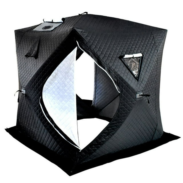 Portable Ice Fishing Shelter Easy Set- Winter Fishing Tent Ice Fishing Tent Waterproof & Windproof