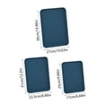EDHITNR Rectangular Serving Tray Set, 3-Piece Large Medium Small ...