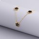 thumbnail image 3 of 14K Gold Plated Stainless Steel Necklace Woman Five Leaf Petals Double Sided Necklaces for Women Pendant Flower Clover Jewelry, 3 of 5