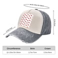 thumbnail image 3 of Canada Maple Leaf Baseball Cap Distressed Adjustable Vintage Cotton Denim Hat for Women Men, 3 of 7