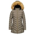 thumbnail image 2 of Pyhlmscde Women's Winter Solid Color Mid Length Outwear Puffer Coat, Winter Coats for Women, Womens Tops, Puffer Jacket Womens, 2 of 6