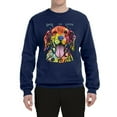 thumbnail image 2 of Wild Bobby Dean Russo Golden Retriever Is Love Dog Is Love Dog Lover Unisex Crewneck Graphic Sweatshirt, Navy, 3X-Large, 2 of 5