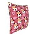 thumbnail image 2 of Xecao Cow And Flower Print Soft Velvet Decorative Throw Pillow Covers, Square Cushion Cases for Bed, Sofa, Living Room, Car, and Indoor Outdoor Use-20"x20", 2 of 8