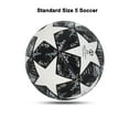 thumbnail image 3 of Linxport 1pc Size 5 Standard Indoor Outdoor Match Training Gift Inflatable PU Leather Black Football (Not Inflated), 3 of 11