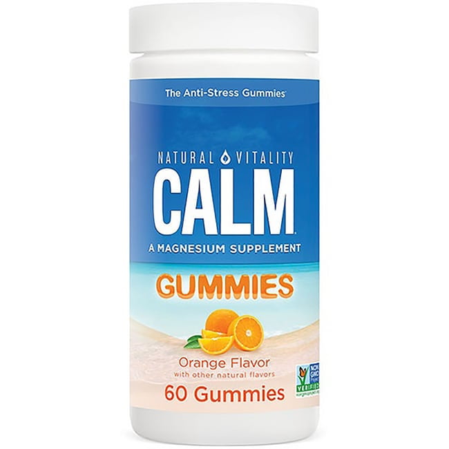 Natural Vitality Calm Gummies - Orange 60 Gummies