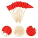 thumbnail image 4 of 12 piezas de palanca de dientes banderas de comida banderas buffets buffets de cupcake topper hamburguesa palitos, 4 of 5