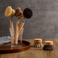 thumbnail image 3 of Wooden Dish Scrub Brushes Natural Bristles Kitchen Cleaning Scrubbers, 3 of 10