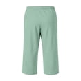 thumbnail image 6 of Men's Capri Pant Baggy Below Knee Summer Sweat Shorts Elastic Waist Athletic Casual Drawstring Pocketed 3/4 Pants, 6 of 7