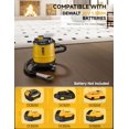 thumbnail image 3 of Aspiradora de cenizas inalámbrica para estufas de pellets, compatible con batería DEWALT de 20 V máx., con 2 filtros HEPA, potente succión, 15 litros y 4 ruedas, manguera de 96 cm para chimeneas de l, 3 of 5
