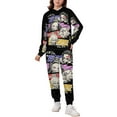 thumbnail image 2 of Demon Slayer Kids' Sweatshirt & Pants Set 2 Pcs Tracksuit Outfit Casual Pullover Hoodie Sweatpants for Daily & Travel 150CM, 2 of 8