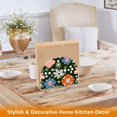 thumbnail image 6 of Yayeee Napkin Holder for Table Set of 2 Kitchen Paper Tissue Organization, Blue Geometric Flowers, 6 of 8