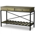 thumbnail image 1 of Baxton Studio Console Newcastle Marron et Noir, 1 of 5