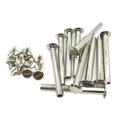 thumbnail image 2 of yuksok Screws,10 Sets Buttons Assorted Screwing Fasteners - 10x30mm, 2 of 8