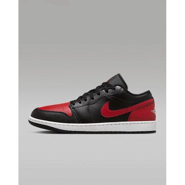 N I-K-E A i r-Jor-dan 1 LOW BLACK RED BRED SHOES MENS SIZE US10-13 DUNK FORCE I SB MAX