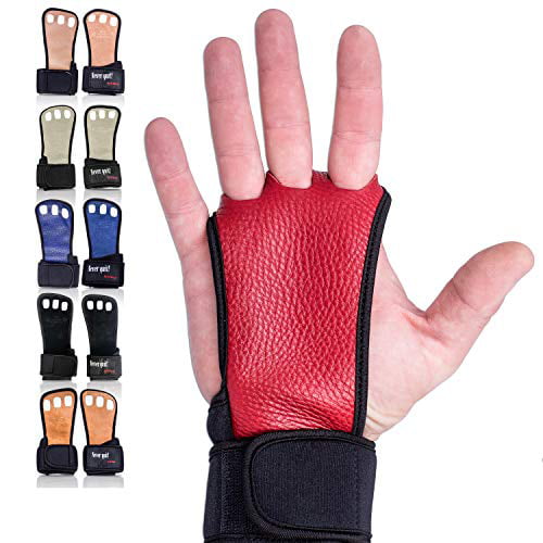 GYM LEATHER GLOVES WEIGHT LIFTING FITNESS CROSSFIT TRAINING BODYBUILDING GLOVES 