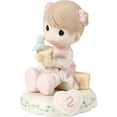 thumbnail image 3 of Precious Moments Growing In Grace, Age 2, Brunette Girl Figurine, 1 Each, 3 of 5