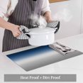 thumbnail image 5 of Dark Blue Gradient Gray Placemats Set of 4,Wipeable Washable Table Mats for Dining Tables, Ombre Minimalist Style Place Mats for Kitchen Event Party Tabletop Decor, 5 of 9