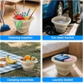 thumbnail image 5 of 5L Collapsible Bucket with Handle, Mop Bucket for Wash Basin  Water  Washing Window Cleaning, Foldable Plastic Tub Waterpot for Outdoor Beaching Fishing Gardening Camping Essentials, 5 of 6