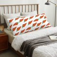 thumbnail image 5 of KLL Ultra Soft Microfiber Body Pillow Cover/Pillowcases 20"x54" with Hidden Zipper Closure-Carrot, 5 of 5