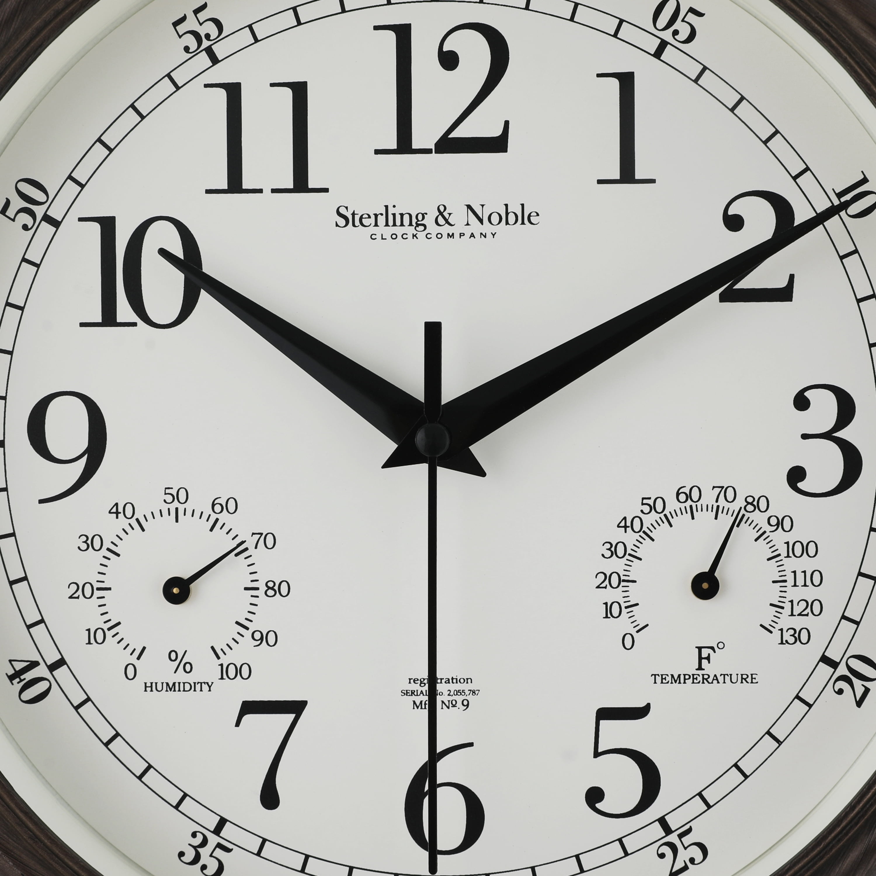 Mainstays 9.5" Quartz Traditional Indoor & Outdoor Wall Clocks, Analog