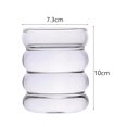 thumbnail image 7 of Tongina Ribbed Glass Cup, Wavy Glasses, Tableware, Beer Glasses, Iced Coffee Glasses for Milk, Mixed Drinks, Iced Coffee, Juice, 7 of 7