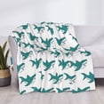 thumbnail image 3 of Yiaed Cartoon Shark Print Blanket Throw Blanket Soft Cozy Flannel Blanket for Home Bed Sofa Couch Chair-80"x60", 3 of 6