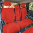 thumbnail image 2 of For 2019–2023 Hyundai Santa Fe FH Group Custom Fit Neoprene Waterproof Car Seat Covers - Rear Set Solid Red, 2 of 5