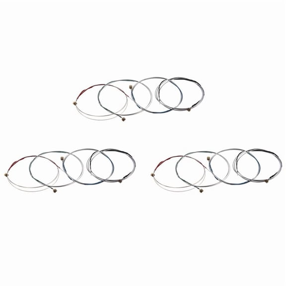 12X Set of 4/4 Violin Bowstring Strings (G-D-A-E),12 x Violin String