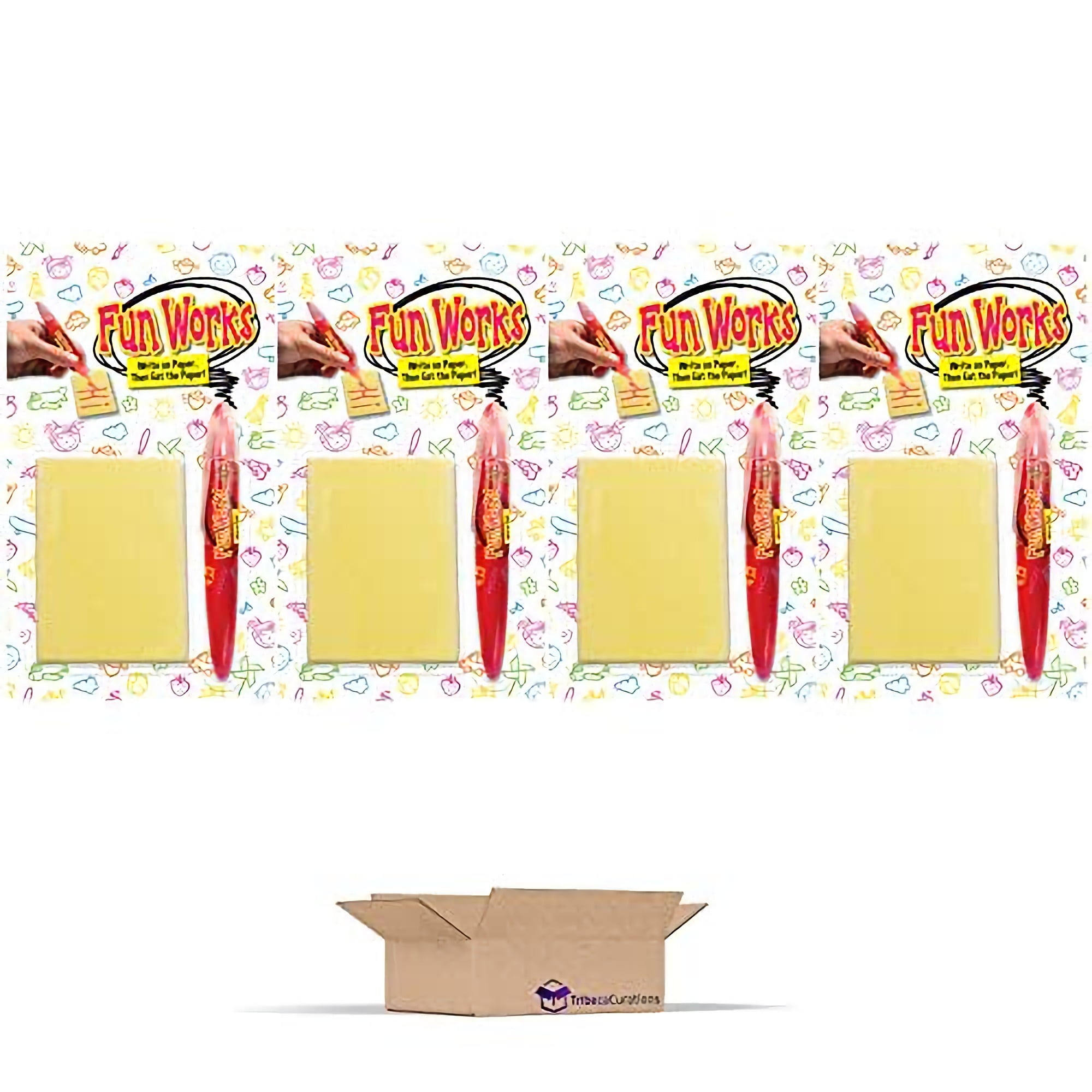 Edible Paper & Pen Candy Value Pack by Fun Works   1.16 Oz | Pack of 4