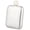 Silver, variant on Portable Stainless Steel Square Hip Flask With Rhinestones Lid Small Pocket Liquor Bottle For Easy Carrying In Backpacks Or Bag