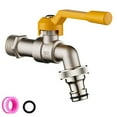 thumbnail image 1 of Robinet de Jardin Extérieur en Laiton Résistant au Gel avec Connecteur de Tuyau et Ruban d'Étanchéité, 1 of 8