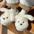 thumbnail image 6 of Cute Girls' Fuzzy Slippers Lovely Anime Doggies Soft Warm Winter House Slippers with Flat Sole Anti-slide Safe Slip-on Slipper Indoor Winter Fashion Footwear, 6 of 10