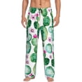 thumbnail image 1 of Fotbe Cactus Plants Pantalones de Pijama para Hombre, Pantalones de Dormir, Pantalones de Casa con Cintura Ajustable y Bolsillos-XX-Large, 1 of 6