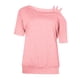 thumbnail image 4 of Camiseta informal con hombros caídos y manga larga a la moda para mujer Pompotops hfajkhk132784, 4 of 5