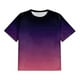thumbnail image 4 of Tops para hombre, blusas y camisas de manga corta con cuello redondo para hombre, blusa informal grande con cuello redondo y manga corta degradada, blusa de poliéster para hombre, 4 of 5