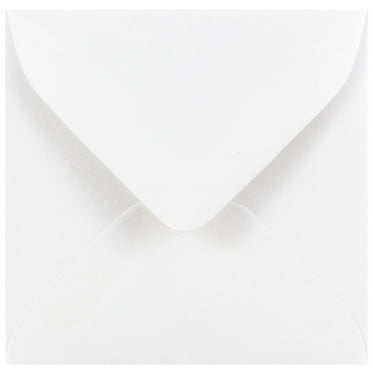 JAM Paper 3 1/8 x 3 1/8 Square Invitation Envelopes, White, 25/Pack