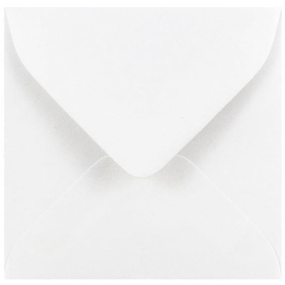 JAM Paper 3 1/8 x 3 1/8 Square Invitation Envelopes, White, 25/pack